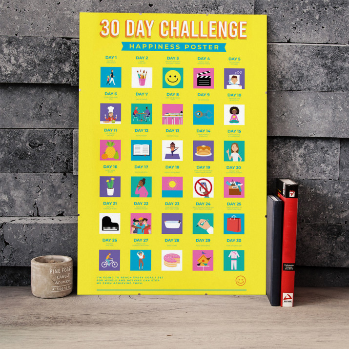 30 napos boldogság kihívás – Kaparós poszter