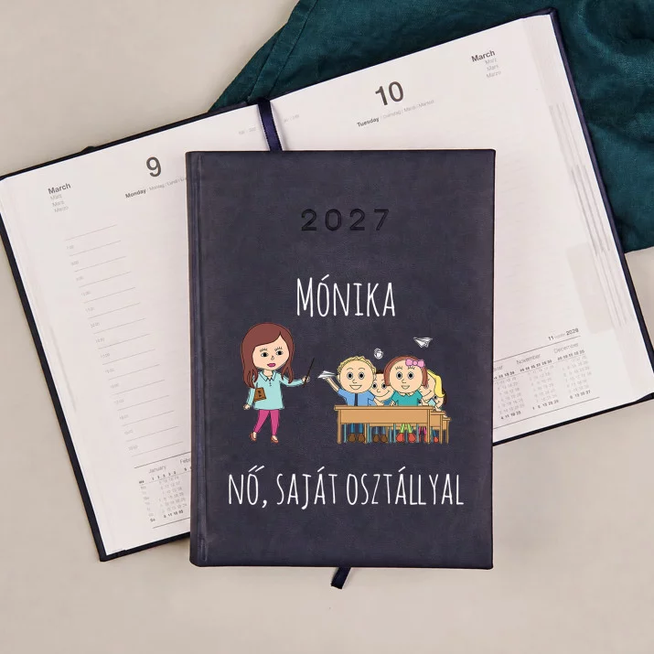 nő, saját osztállyal - Határidőnapló