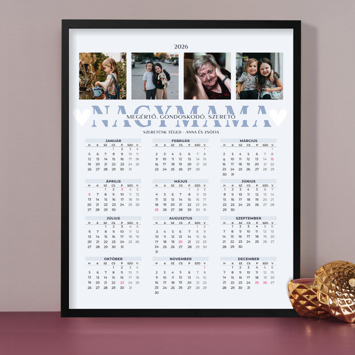Nagymama - Naptár keretben