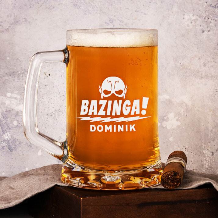 Bazinga! - Személyre szabott söröskorsó