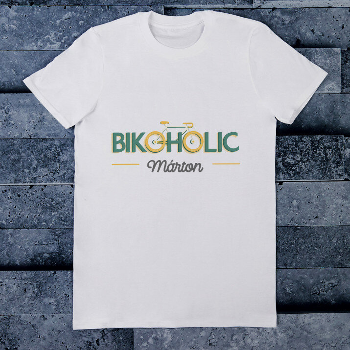 Bikoholic - Férfi póló nyomtatott mintával