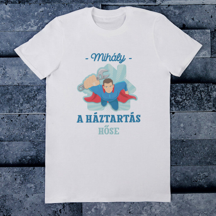 A háztartás hőse - Férfi póló nyomtatott mintával