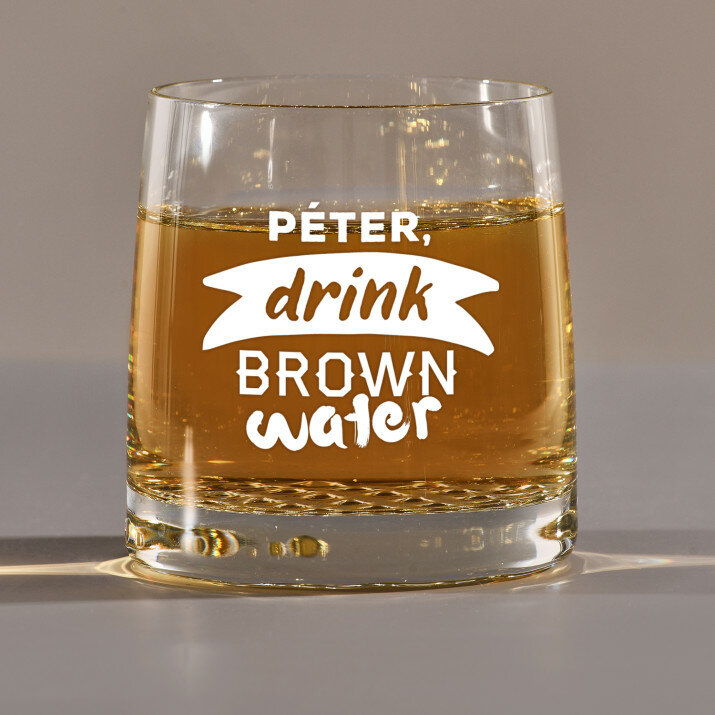 Brown water - Whiskys pohár