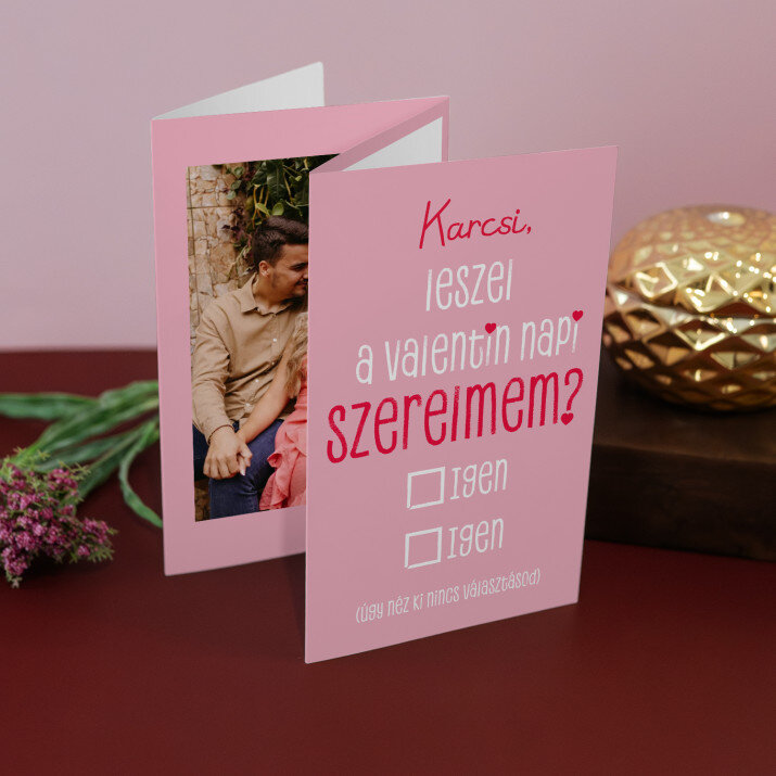 leszel a Valentin napi szerelmem - Nagy harmonika alakú fotókészlet