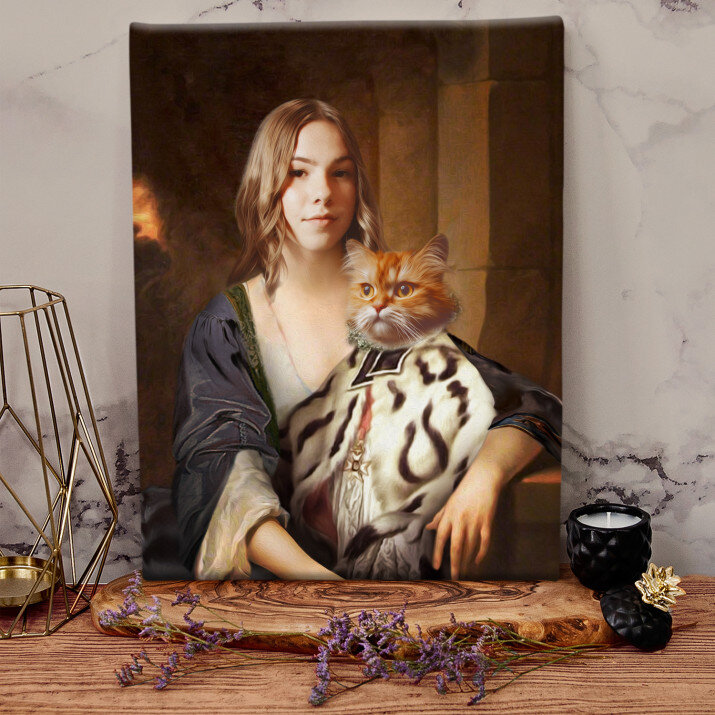 Hölgy kiskedvencével - Királyi portré Hölgy kiskedvencével - Királyi portré