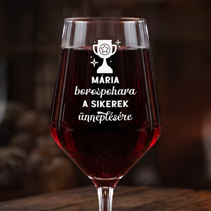A sikerek ünneplésére - Nagy borospohár A sikerek ünneplésére - Nagy borospohár