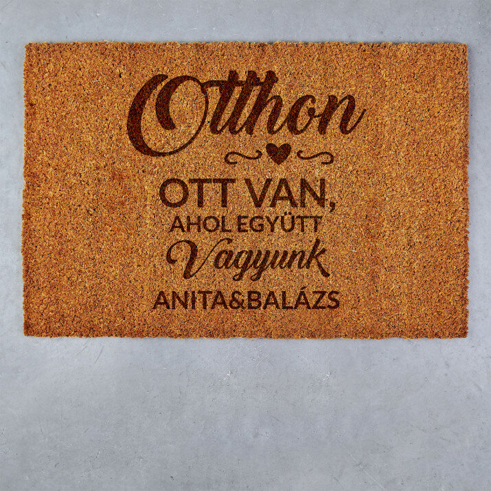 Otthon ott van - Kókusz lábtörlő