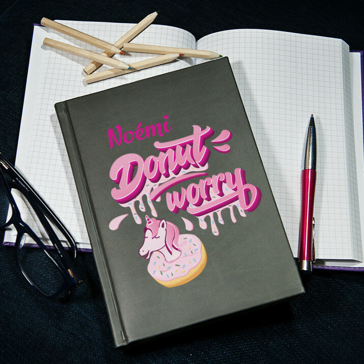 Donut worry - A5-ös jegyzetfüzet nyomtatással