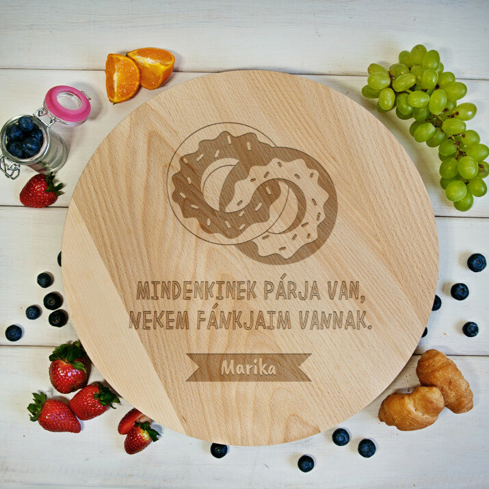 Fánkok - Forgatható tálaló deszka