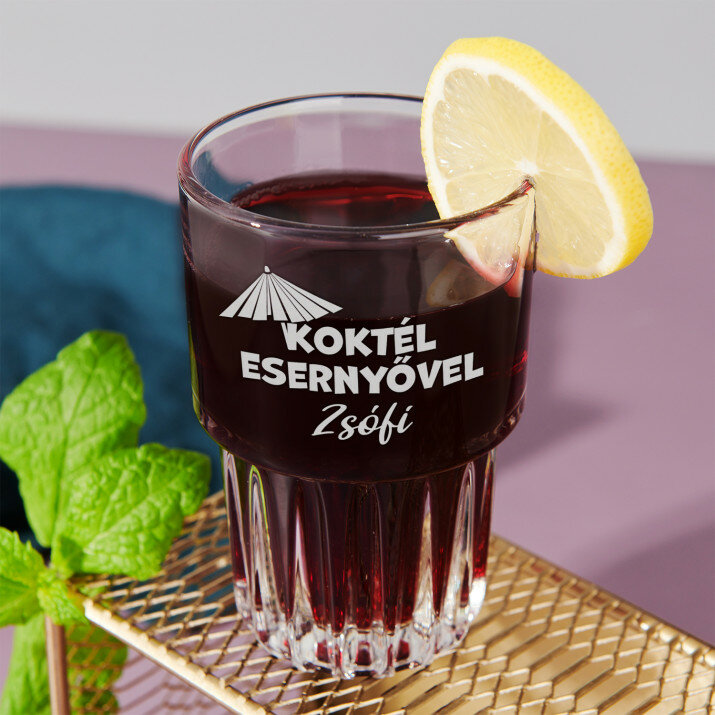 Koktél esernyővel - Rövid italos pohár