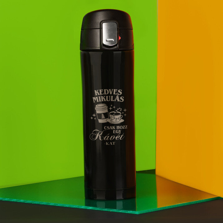 Kedves mikulás, hozz kávét - Termikus bogre 440 ml