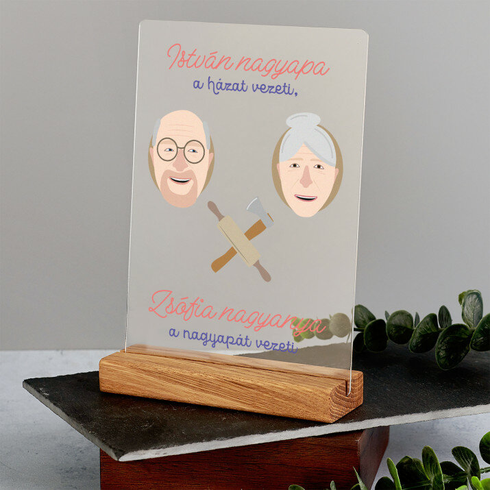 nagyapa, nagyanya - Nyomtatás akrilüvegen