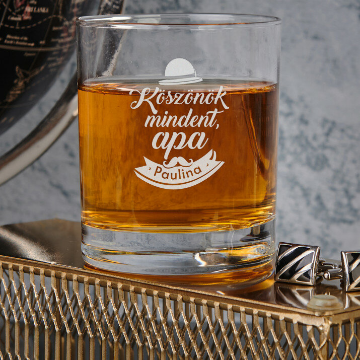 Köszönök mindent, apa - Whiskys pohár