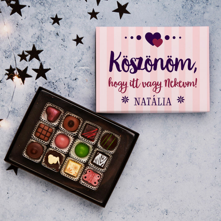 Köszönöm, hogy itt vagy nekem - Belga csokoládé pralinék