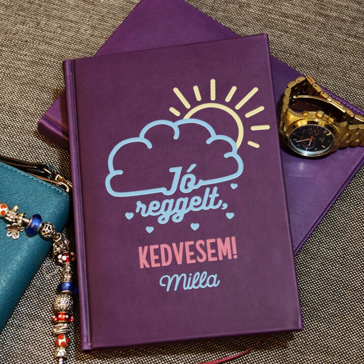 Jó reggelt kedvesem - A5-ös jegyzetfüzet nyomtatással