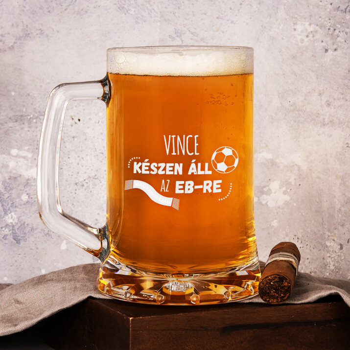 Készen áll EB - Személyre szabott söröskorsó