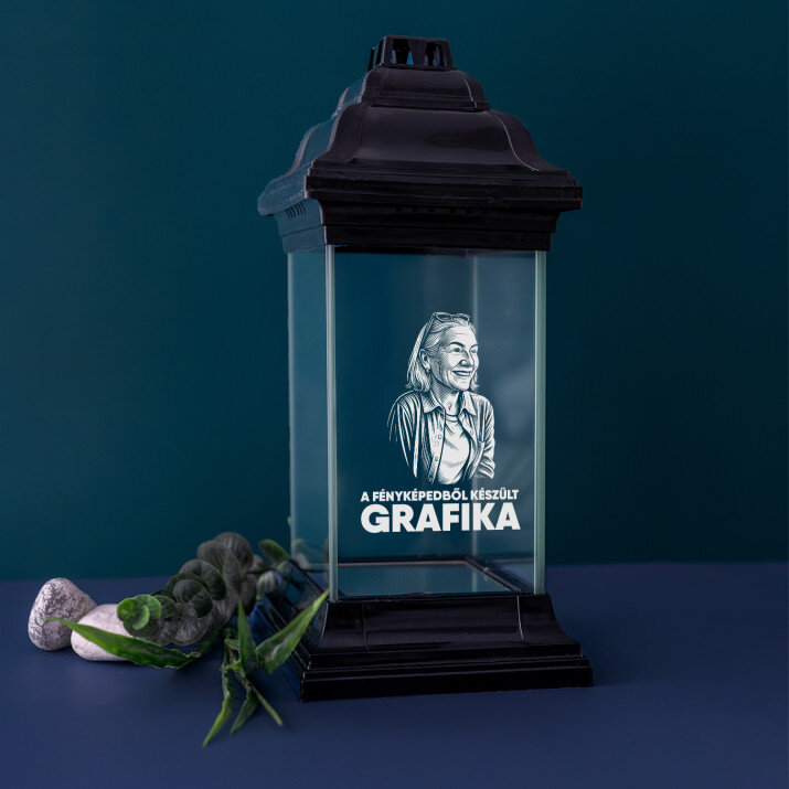 A fényképedből készült grafika - Fekete mécses