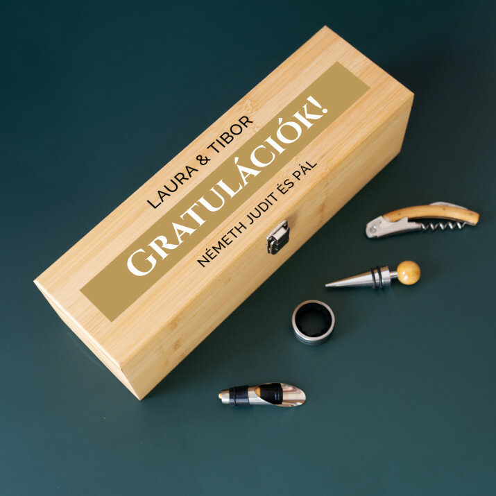 Gratulációk - Boros láda