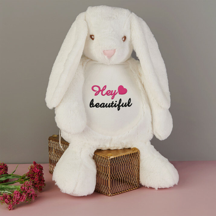 Hey beautiful - Plüssjáték hímzéssel
