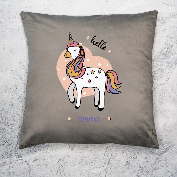 Hello unicorn - Díszpárna