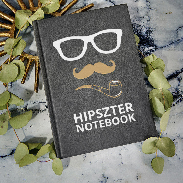 Hipszter - A5-ös jegyzetfüzet nyomtatással
