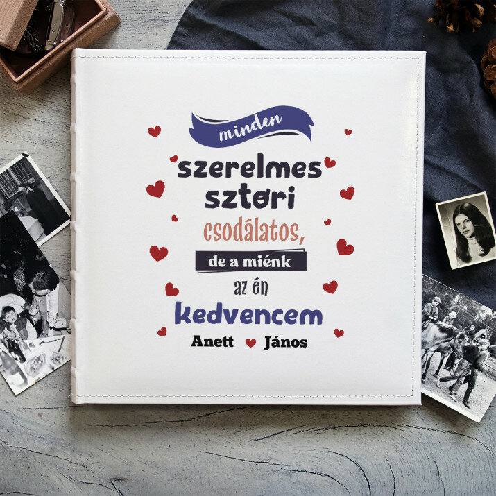 Szerelmes sztori - Személyre szabott fotóalbum