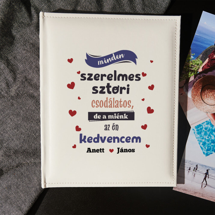 Szerelmes sztori - Személyre szabott fotóalbum