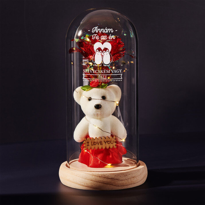 Szívecském vagy - Üvegkupolába zárt örök rózsa