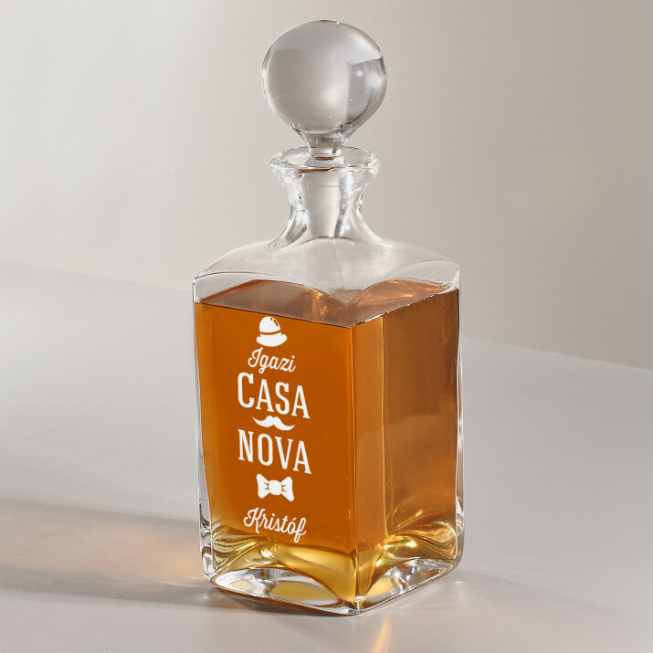 Casanova - Gravírozott whisky kancsó