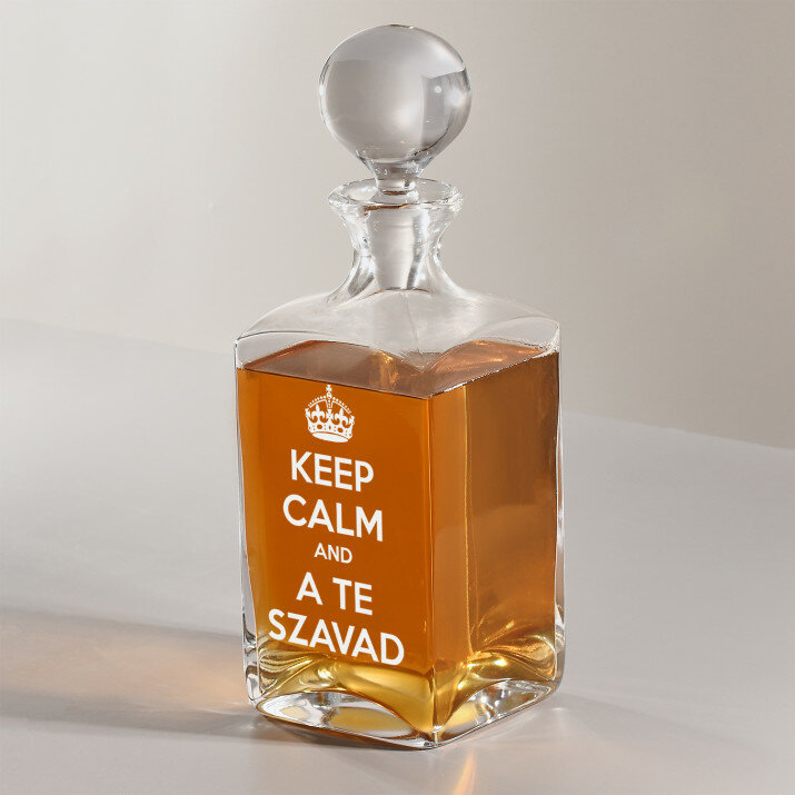 A te szavad - Gravírozott whisky kancsó