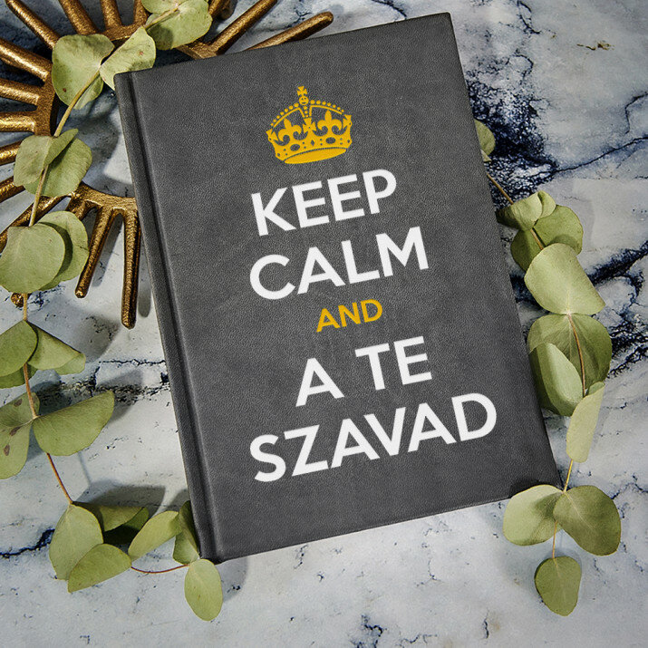 Keep calm - A5-ös jegyzetfüzet nyomtatással