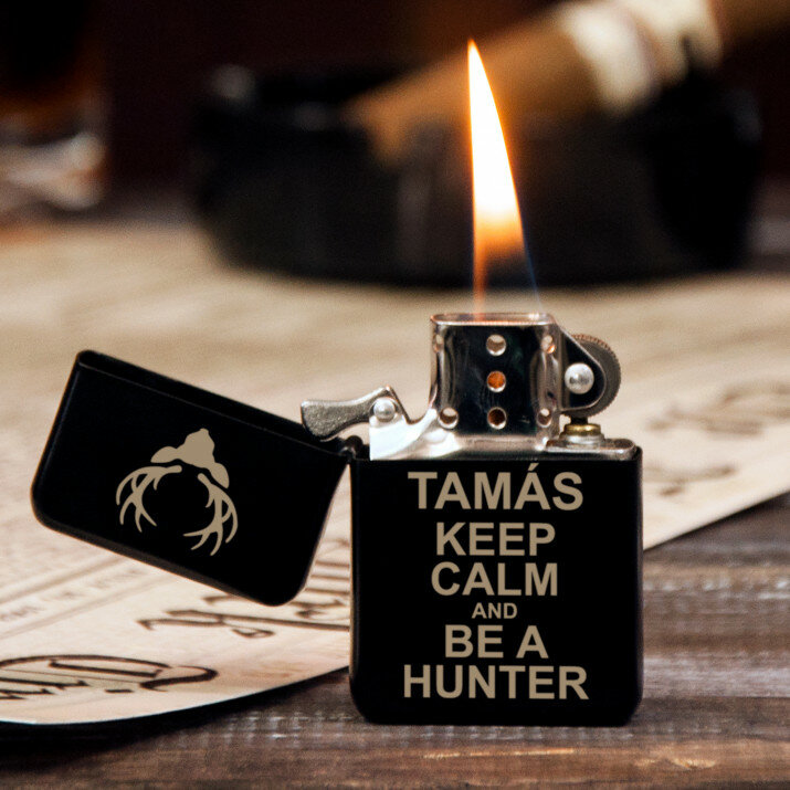 Keep calm - Gravírozott öngyújtó