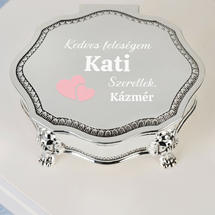 kedves feleségem - Ezüstözött ékszertató