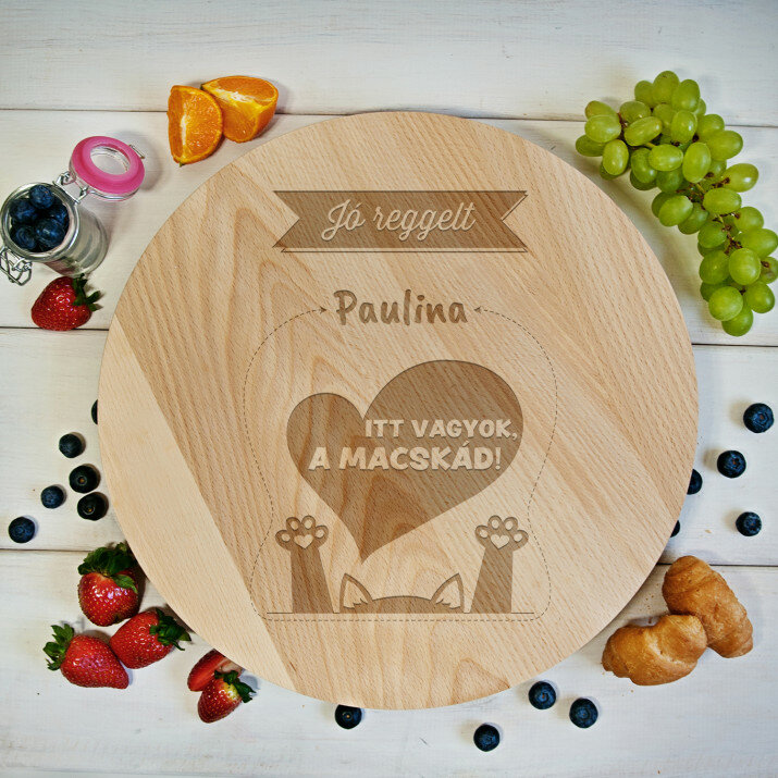 A macskád - Forgatható tálaló deszka