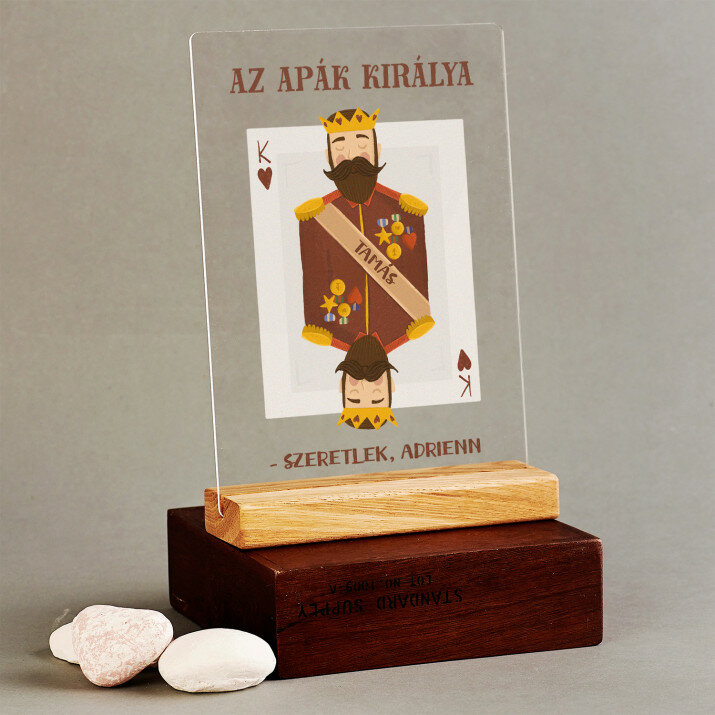 Az apák királya - Nyomtatás akrilüvegen