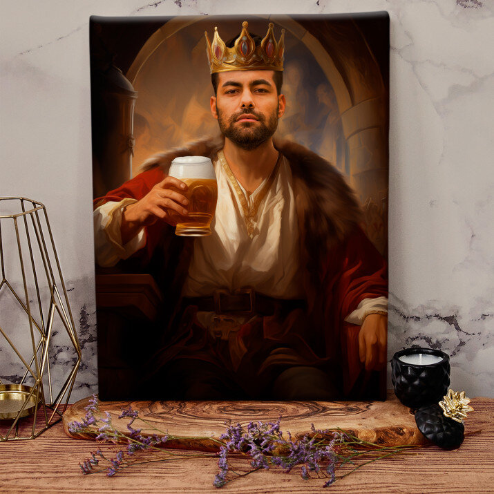 Király sörrel - Királyi portré Király sörrel - Királyi portré