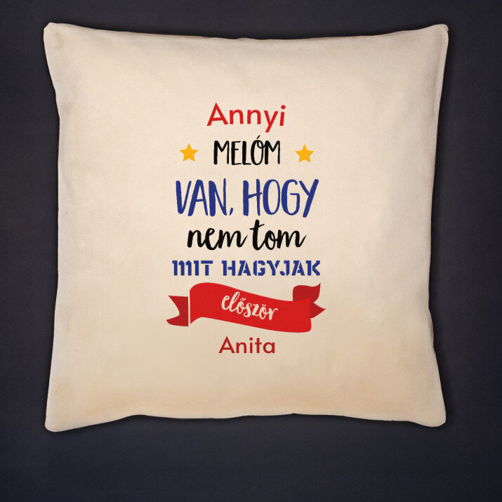 Annyi melóm van - Díszpárna