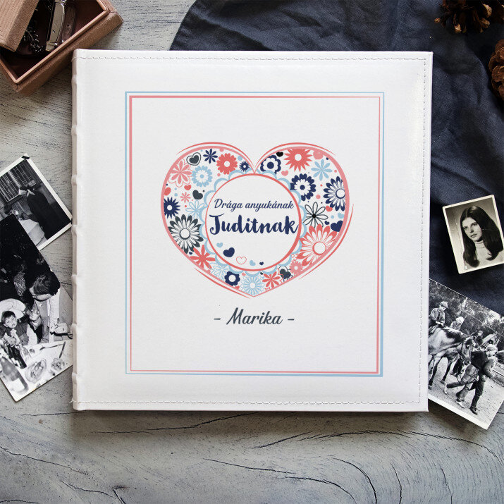 Anyuka szív - Személyre szabott fotóalbum Anyuka szív - Személyre szabott fotóalbum