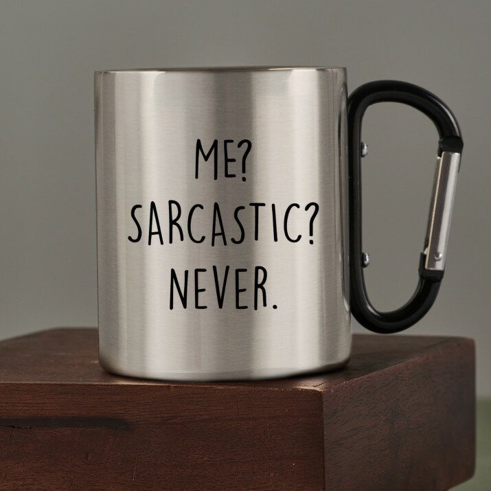 Me sarcastic - Fém bögre karabinerrel