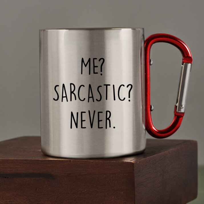 Me sarcastic - Fém bögre karabinerrel