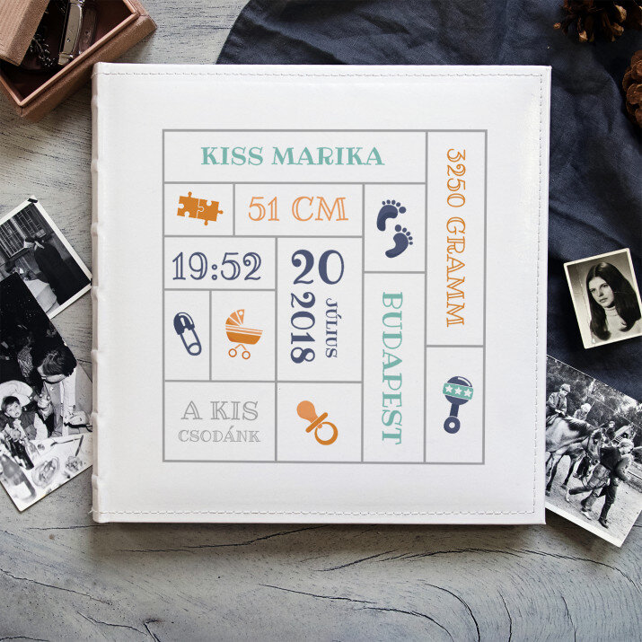 Anyakönyvi kivonat - Személyre szabott fotóalbum Anyakönyvi kivonat - Személyre szabott fotóalbum