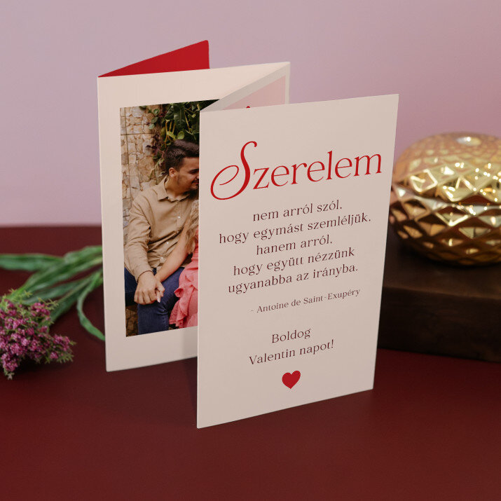 szerelem egy idézettel - Nagy harmonika alakú fotókészlet