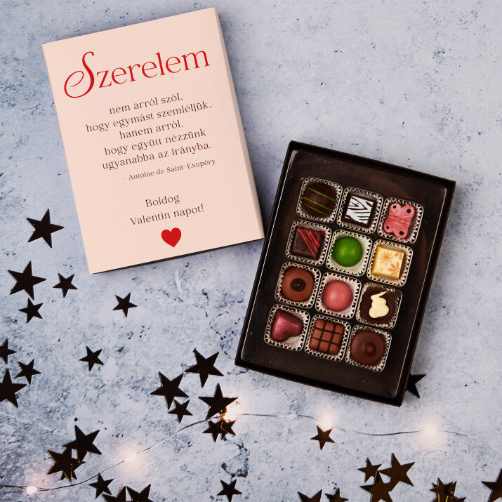 szerelem egy idézettel - Belga csokoládé pralinék