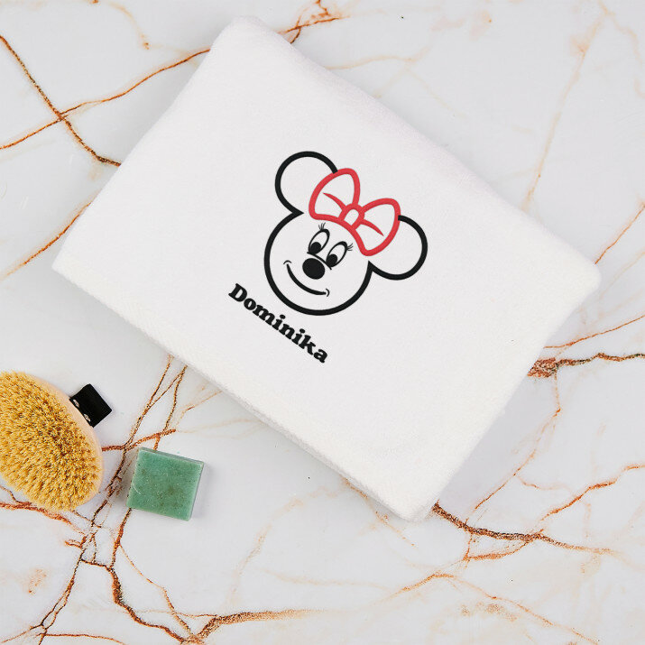 Mini mouse - Törölköző hímzéssel