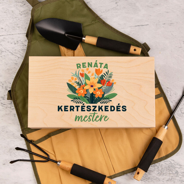Kertészkedés mestere - Kerti szerszámkészlet kötényben