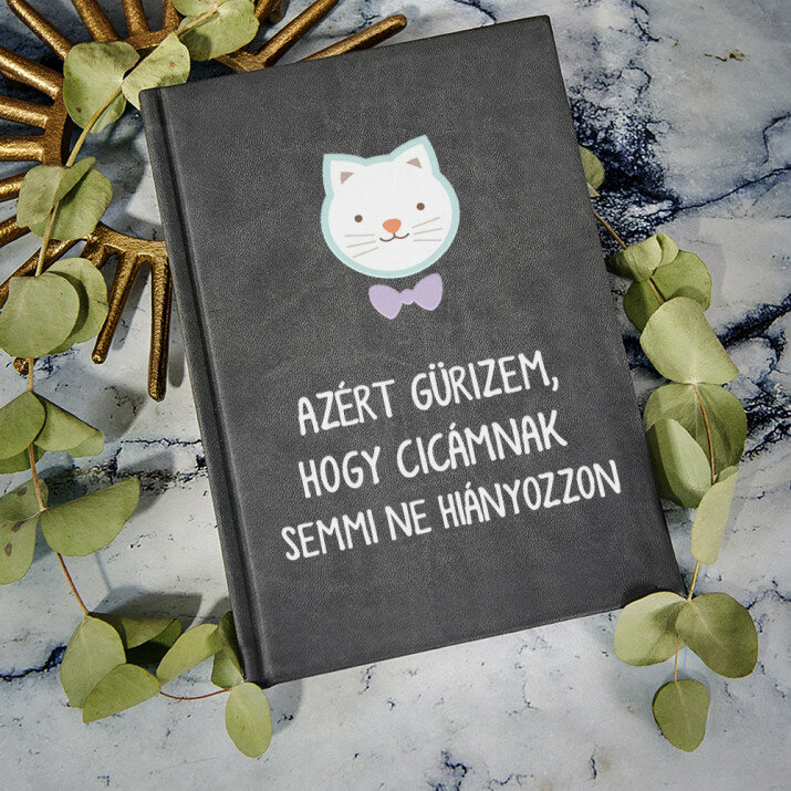 A macskám - A5-ös jegyzetfüzet nyomtatással