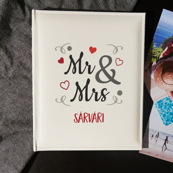 Mr&Mrs - Személyre szabott fotóalbum
