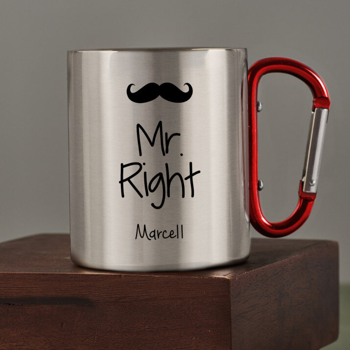 Mr. Right - Fém bögre karabinerrel