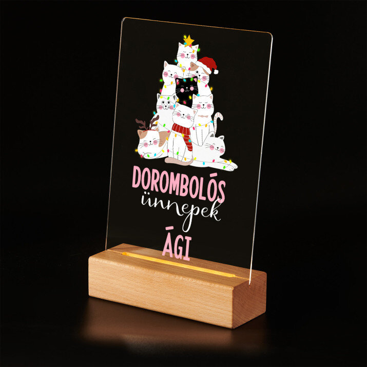 dorombolós - Akrilüveg LED bázissal