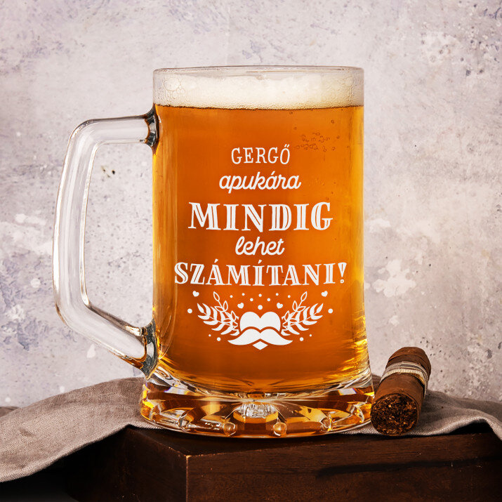Apukára mindig lehet számitani - Személyre szabott söröskorsó